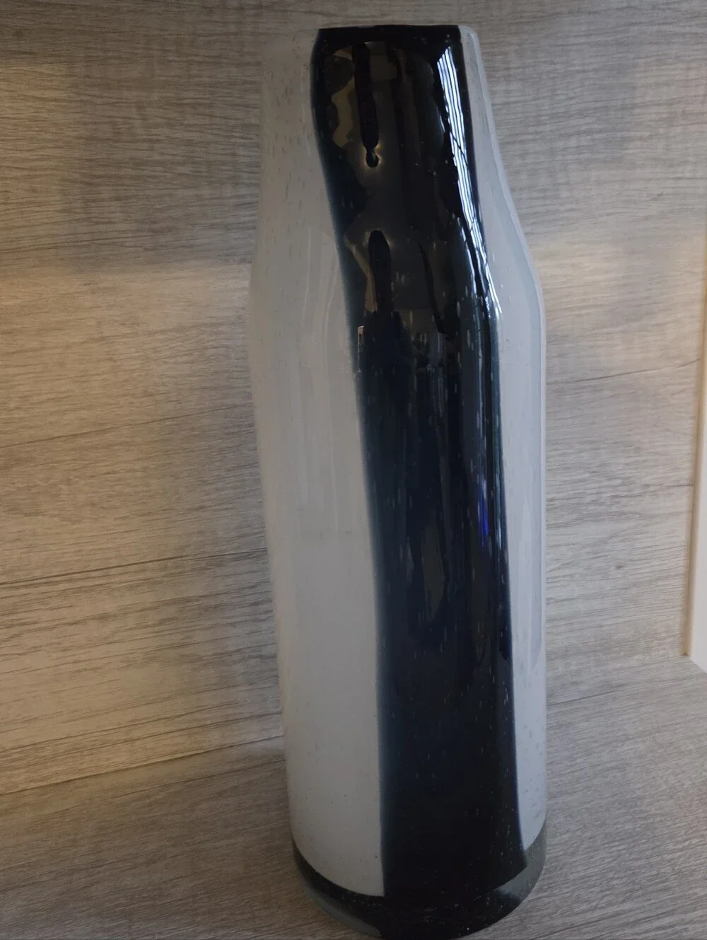 Target Dark Blue and White Glass Vase